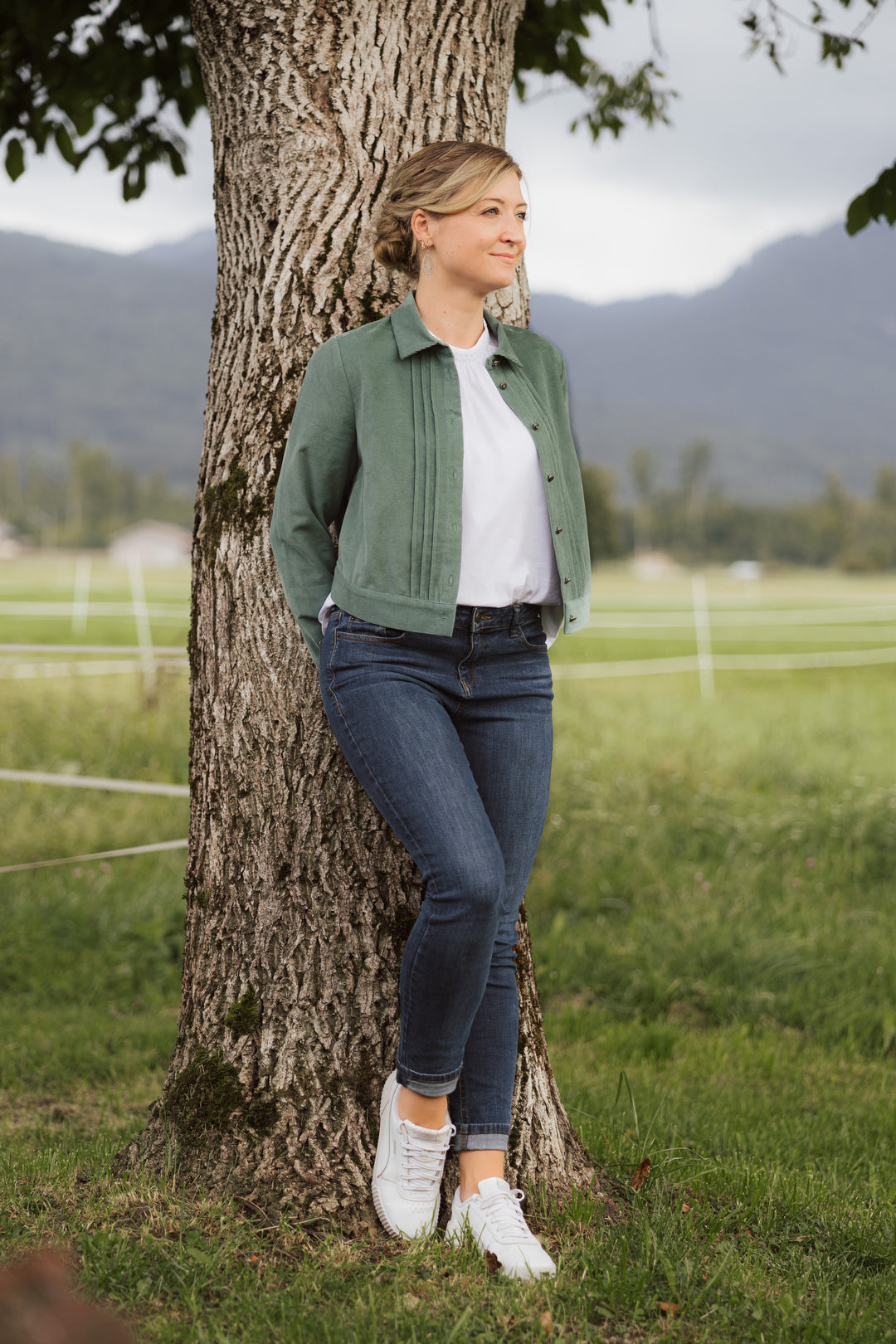 Cordjacke mintgrün