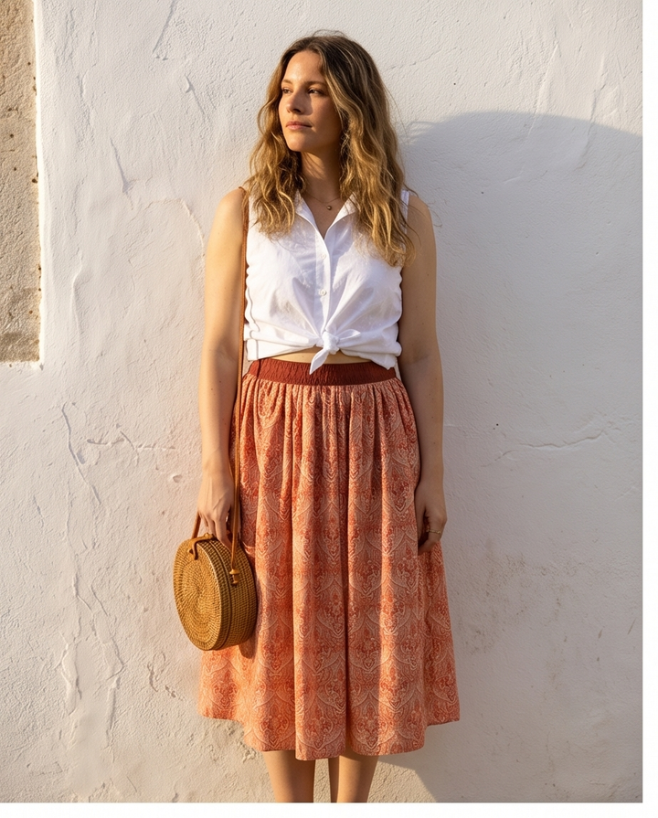 Rock VEVI orange - NEW IN - Sommeredition