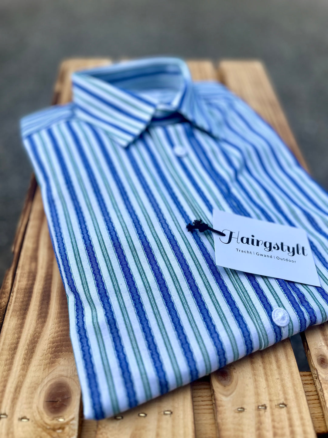 Herrenhemd KILIAN grünblau