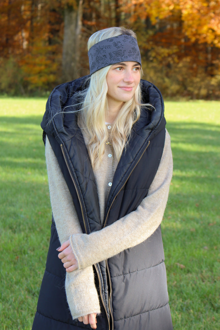 Jerseystirnband ZAUBERHAFTE LENI - handbedruckt