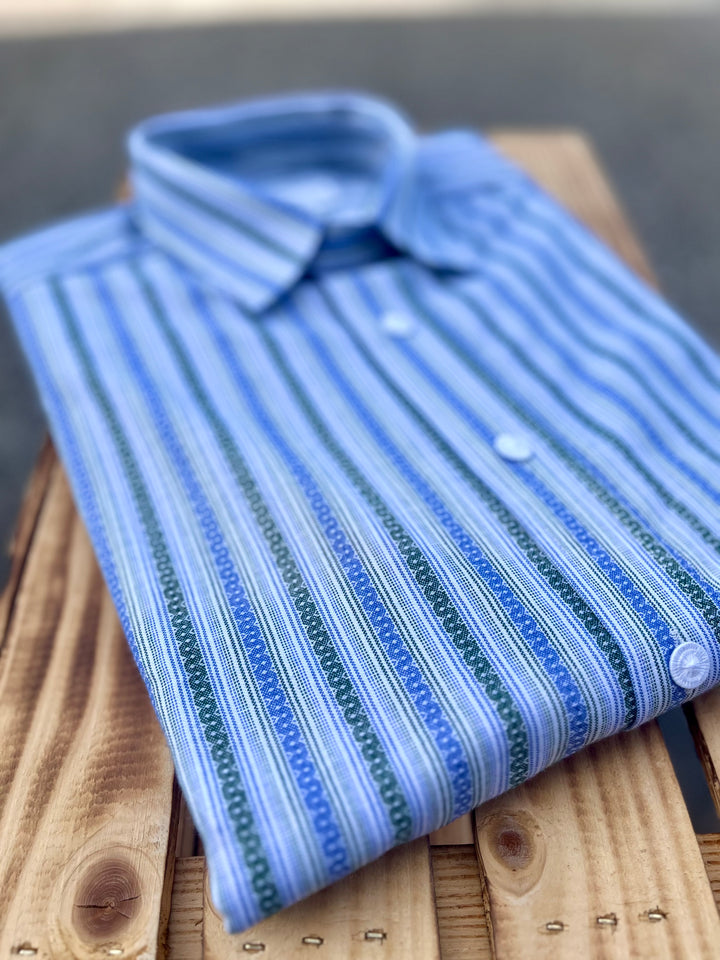 Herrenhemd Michi blau
