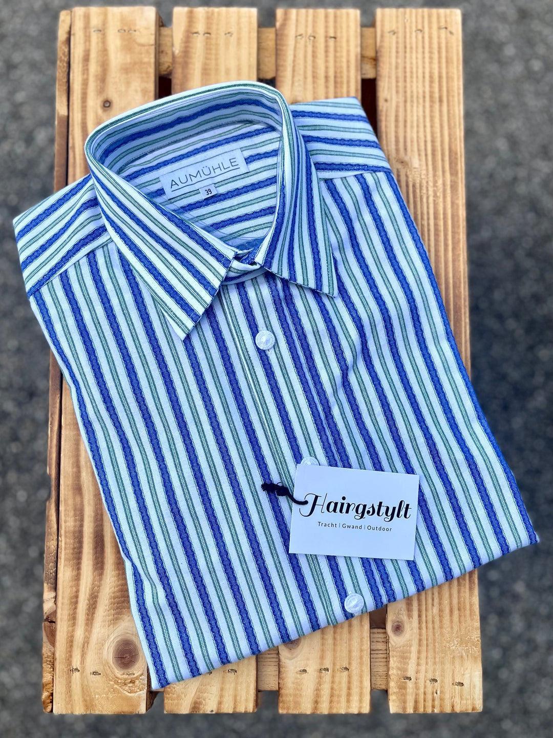 Herrenhemd KILIAN grünblau