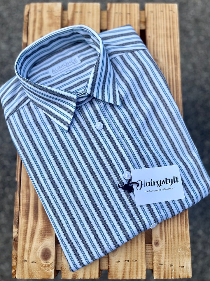 Herrenhemd KILIAN braunblau