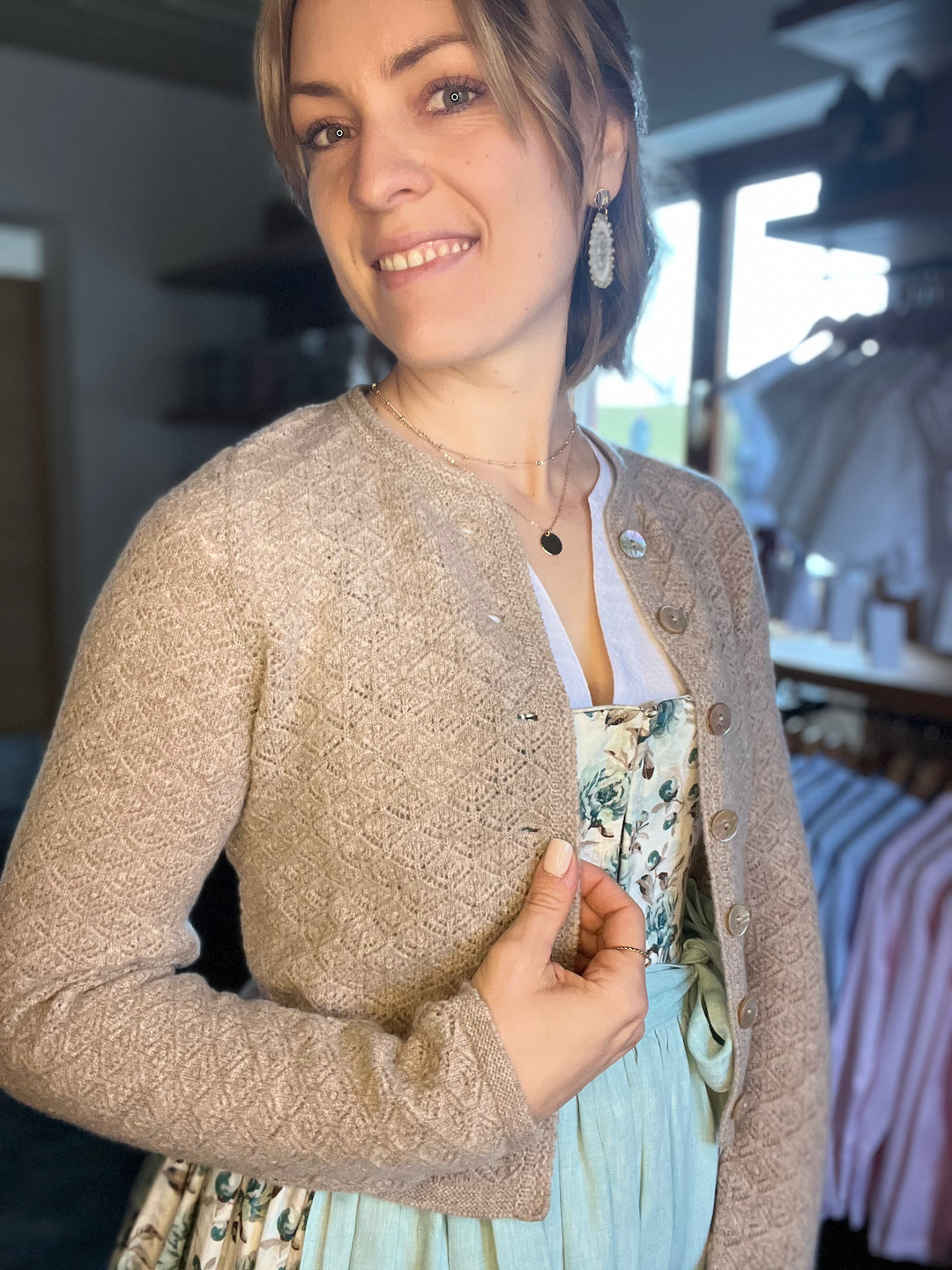 Damenstrickjacke MARINA braun