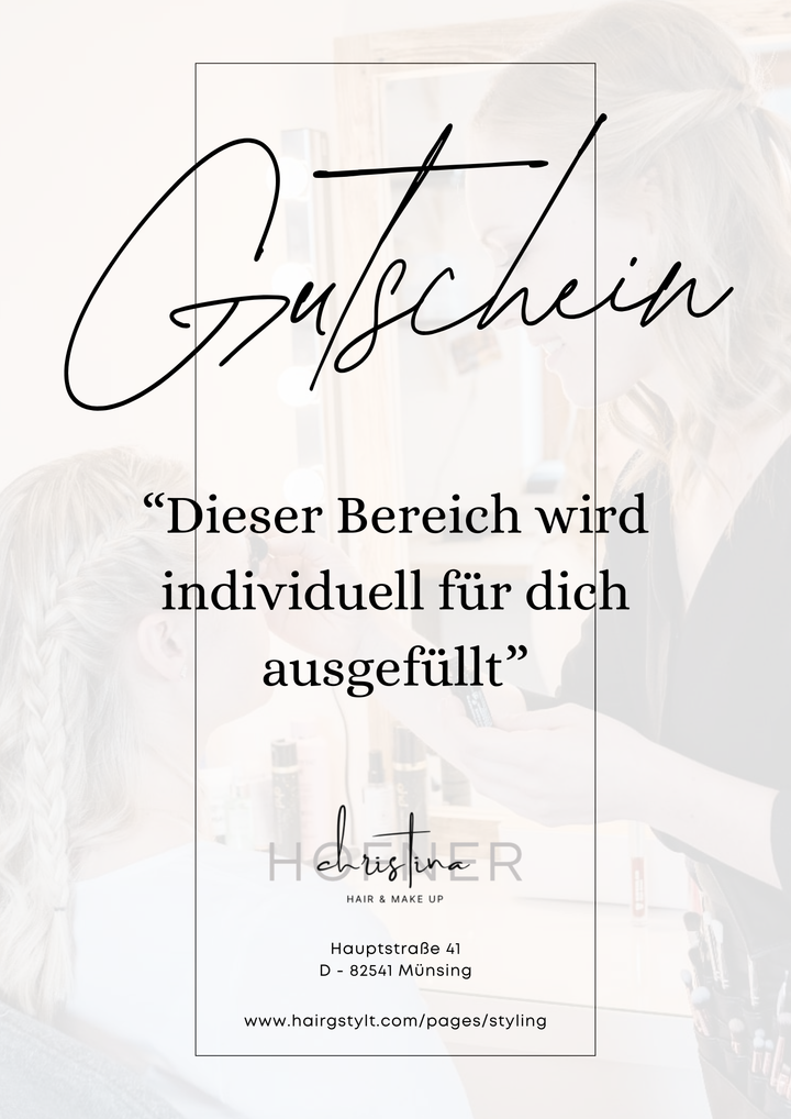 Personalisierter Styling Gutschein