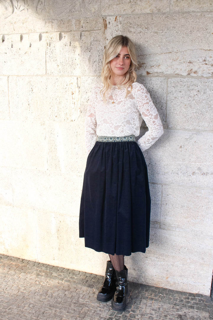 Cordrock MELISSA dunkelblau