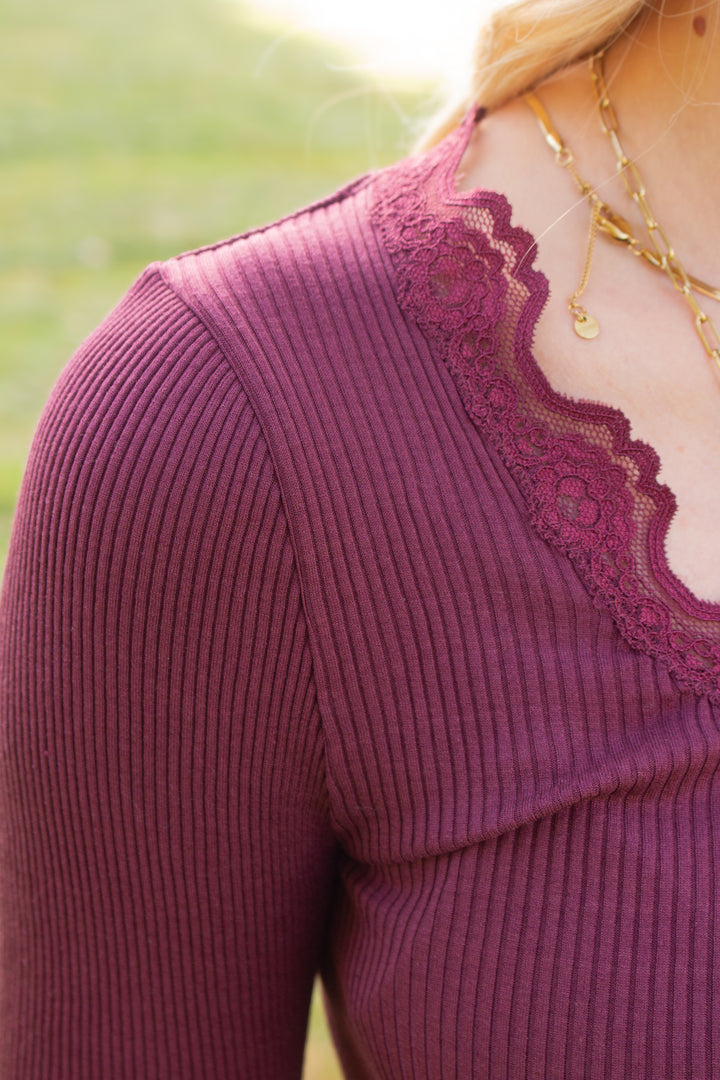 Shirt ROSEMUNDE VRENI bordeaux