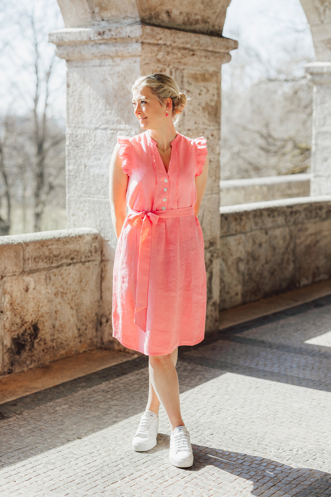 Blusenkleid VRENI lachs