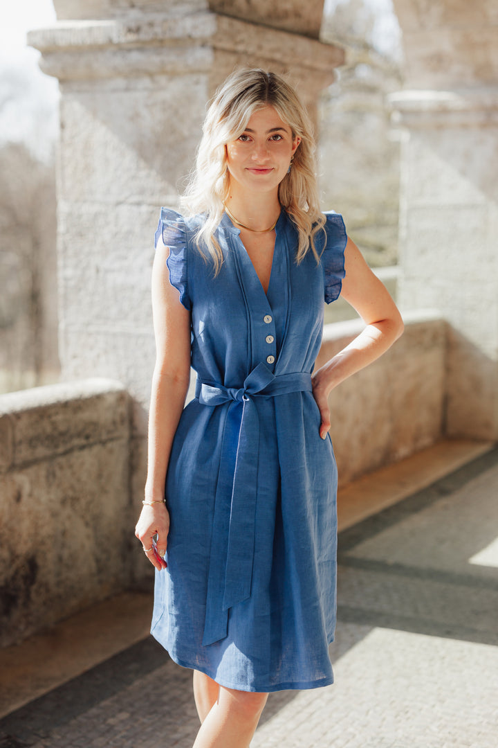 Blusenkleid VRENI blau