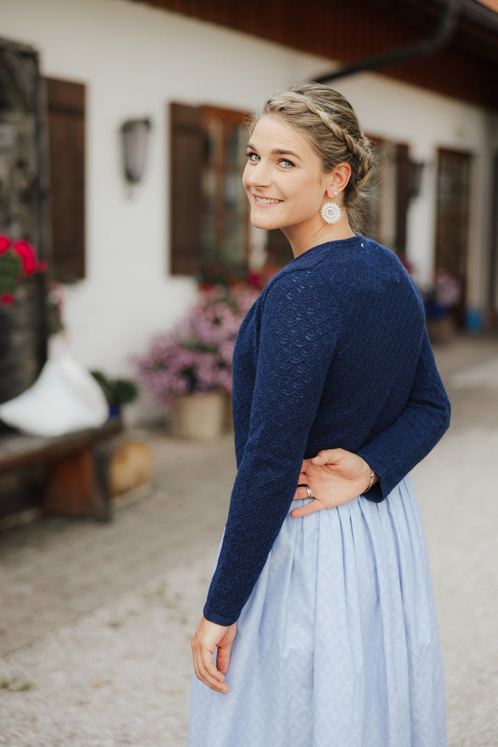Damenstrickjacke MARINA blau - Last Chance