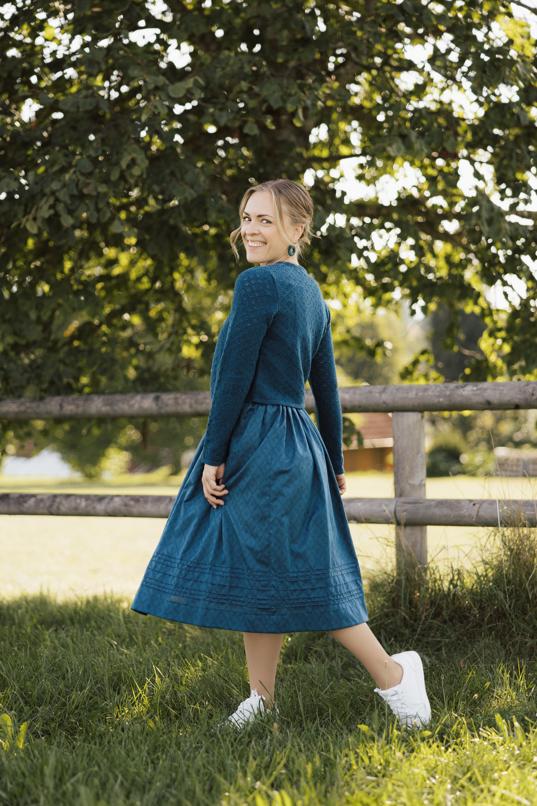 Damenstrickjacke MARINA petrolblau