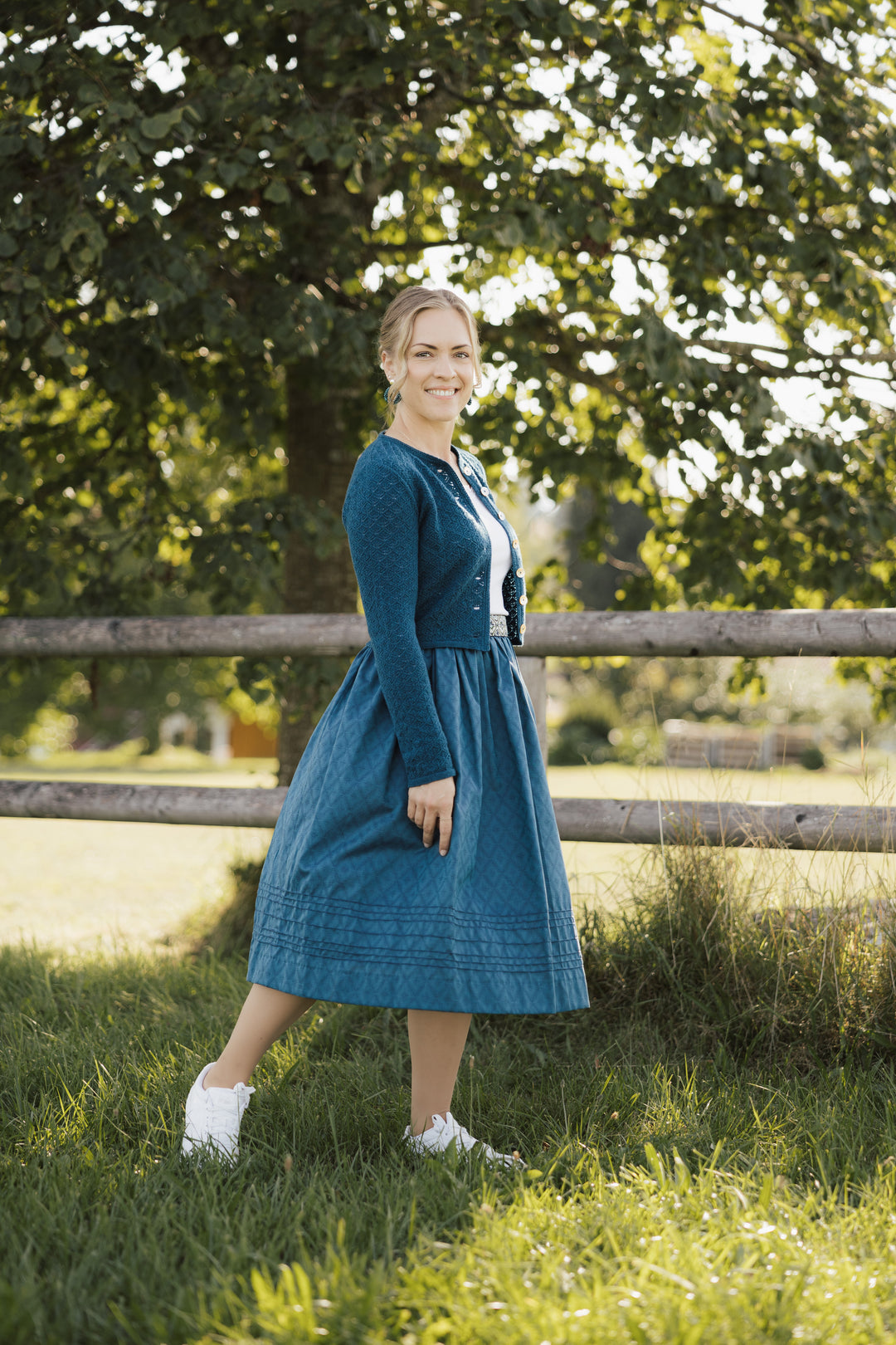 Damenstrickjacke MARINA petrolblau