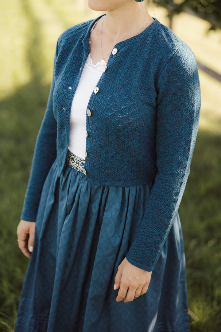 Damenstrickjacke MARINA petrolblau