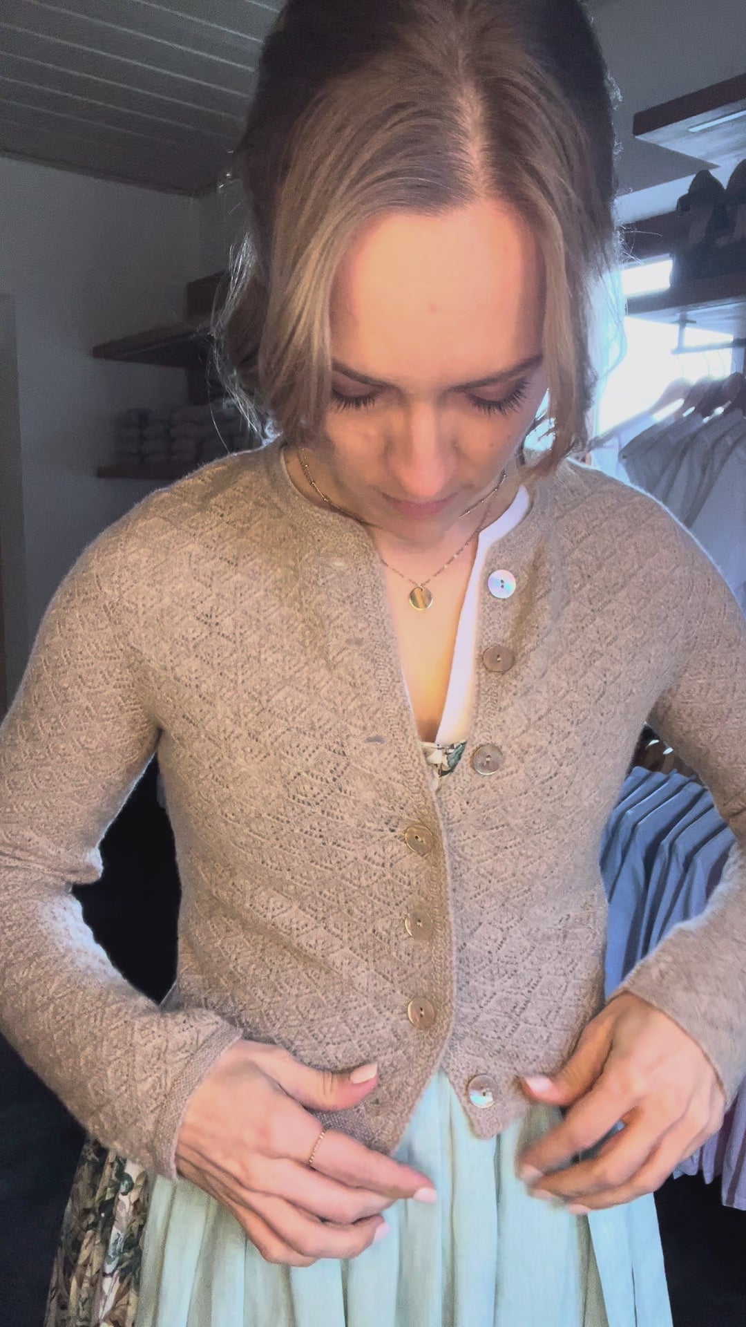 Damenstrickjacke MARINA braun